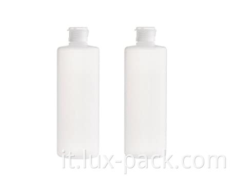 Bottiglie di fiala cosmetiche in plastica vuota trasparente con bottiglie di flip berretto da doccia a lozione per la lozione